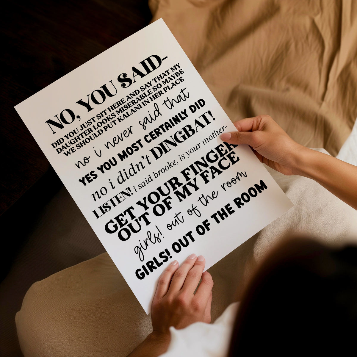 Dance Moms - Kelly and Abby Quote Print