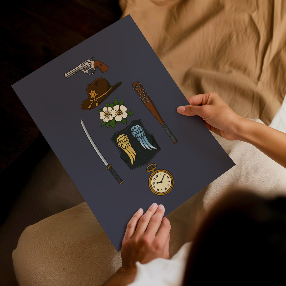 The Walking Dead- Iconic Icons Print