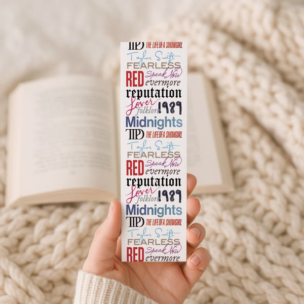 Taylor Swift Albums Bookmark
